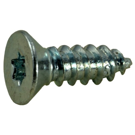 Midwest Fastener Sheet Metal Screw, #8 x 1/2 in, Zinc Plated Steel Flat Head Torx Drive, 35 PK 37012
